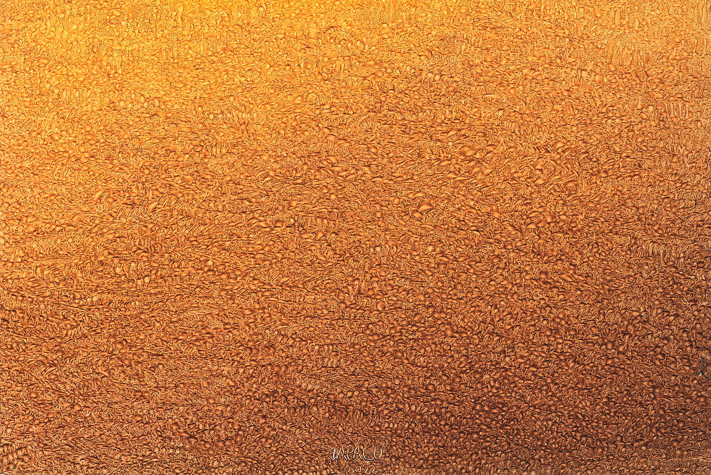 Orange Masterpiece Created in Multidimensional Art By Artist DAPACU